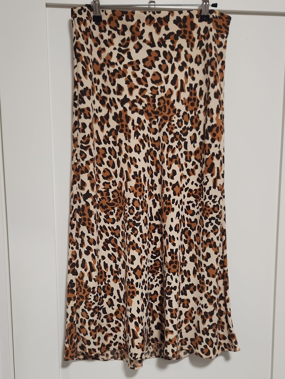 Babaton Leopard-Print Maxi Skirt in Brown and Cream